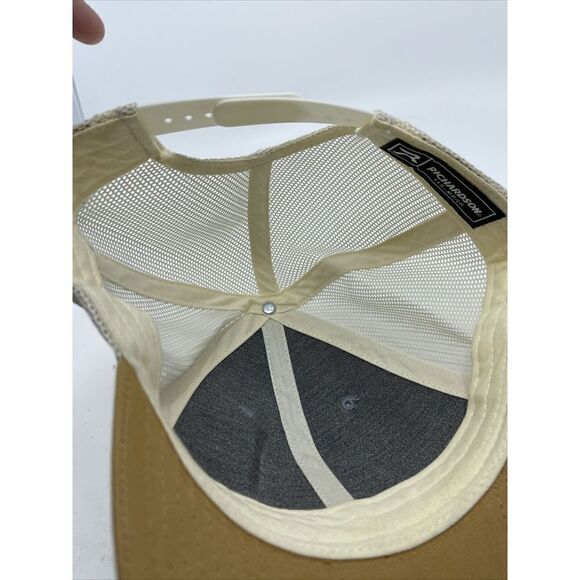 Leinenkugel's Beer Patch Snapback Hat Mesh Trucker Cap 2 Tone Brown - Picture 4 of 5